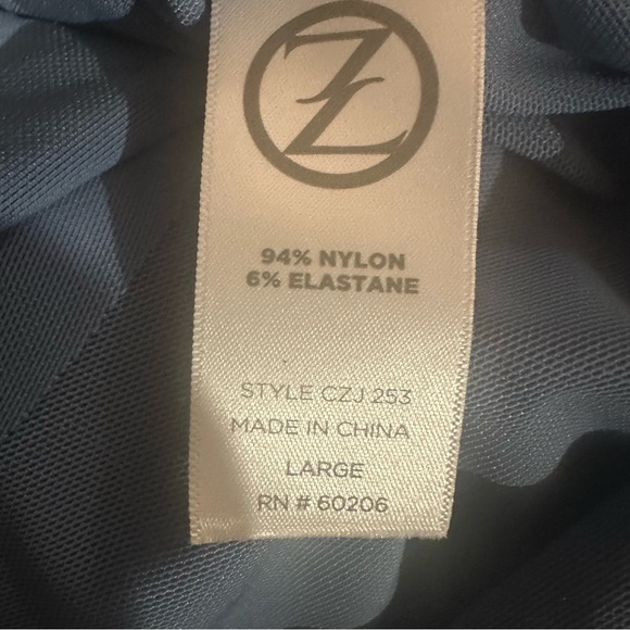 Casa Zeta-Jones | Ruffled Long Sleeve Semi-Sheer Blouse Top - Size L - NWT - Picture 8 of 11